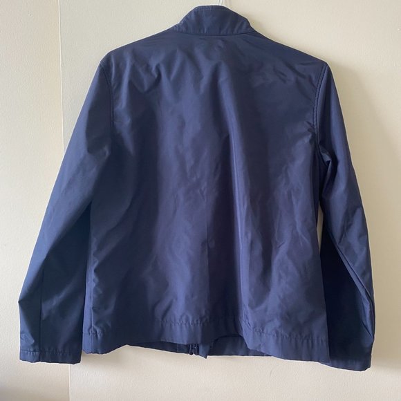GAP Navy Blue Double Zipper Weatherproof Jacket - Picture 11 of 11